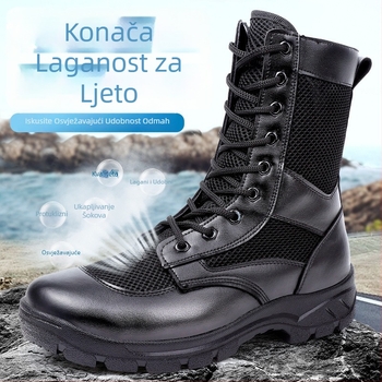 Ljetne mrežaste radne čizme sa zatvaračem - Unisex outdoor cipele za planinarenje, ultra lagane i prozračne, sigurnosne provjere, materijal Super Fiber, marka Xiao wu ji hua