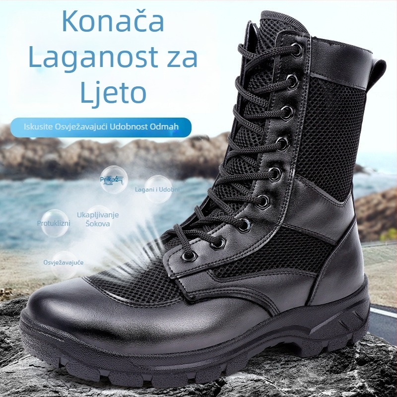 Ljetne mrežaste radne čizme sa zatvaračem - Unisex outdoor cipele za planinarenje, ultra lagane i prozračne, sigurnosne provjere, materijal Super Fiber, marka Xiao wu ji hua