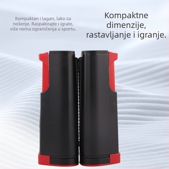 Prijenosni okvir mreže za stolni tenis, univerzalni, PVC/ABS, teleskopska duljina 190 cm, otvor za pričvršćivanje 5 cm