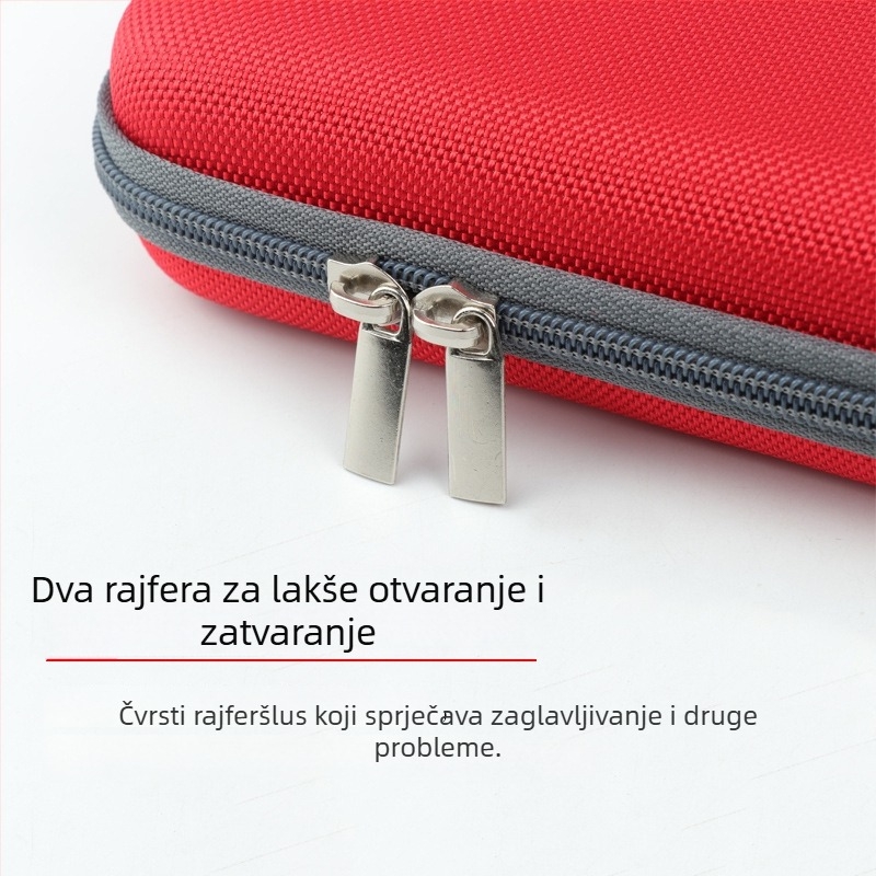 Torba za rakete za stolni tenis, kvadratično tvrdi kućište, Oxford tkanina, prilagođeni logotip, Huisheng/HuIESON marka, za stolni tenis