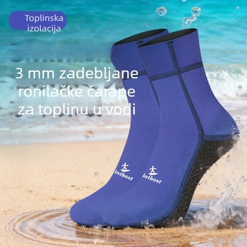 3 mm neoprenske čarape za podvodno ronjenje za odrasle – unisex, debele, protuklizne, otporne na habanje, za plažu i plivanje
