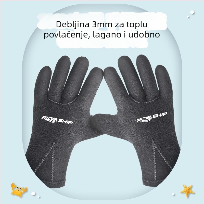 Dječje neopren rukavice za ronjenje 3 mm, tople, vodootporne i otporne na ogrebotine