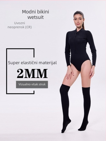 2 mm ženski jednodijelni neoprenski wetsuit za šnorkanje i ronjenje – toplina i zaštita od sunca