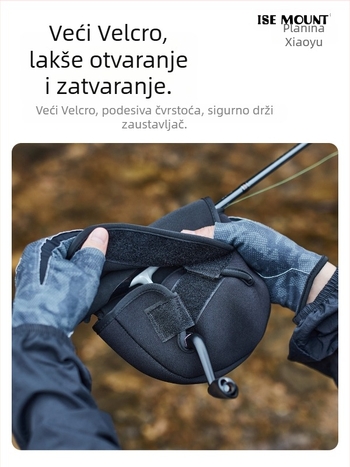 Zaštitna navlaka za spining kolut — vodootporna, ojačana, s Velcro pokrovom za štap