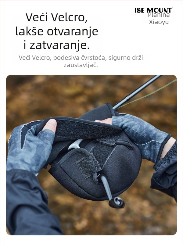 Zaštitna navlaka za spining kolut — vodootporna, ojačana, s Velcro pokrovom za štap