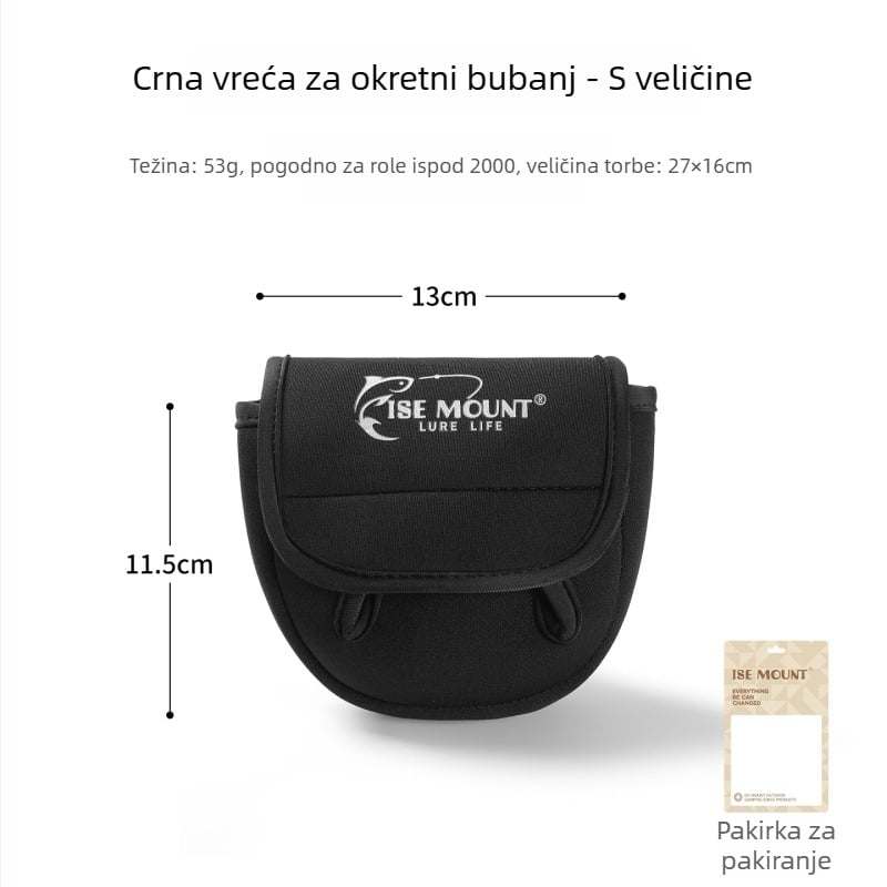 Zaštitna navlaka za spining kolut — vodootporna, ojačana, s Velcro pokrovom za štap