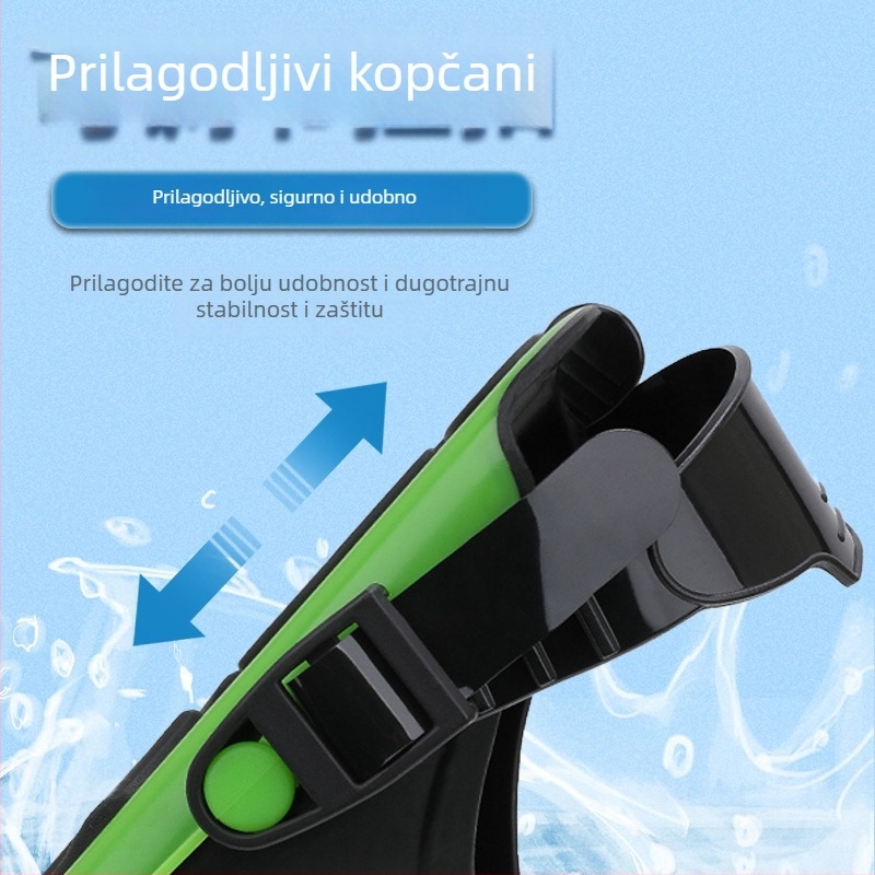 Prilagodljive plivačke peraje – gumeno-PP materijal; bez licenci privatnih marki