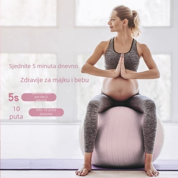 Joga lopta 75 cm, otporna na eksploziju – profesionalni joga uređaj za žene, trudnoća, pilates i fitness