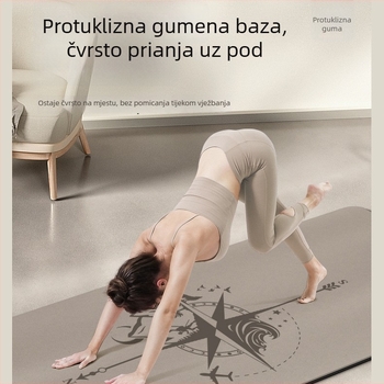 Nova 3. generacija PU joga podloge s kokosovom ljuskom, šareni gumeni blok protiv sklizanja za trening