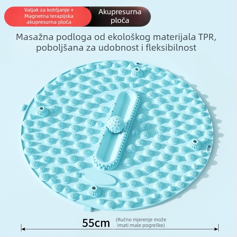 Kružna akupresurna ploča za masažu stopala – masažni mat za unutarnje trčanje, joga pomagala Three Brahma, podrijetlo Fujian