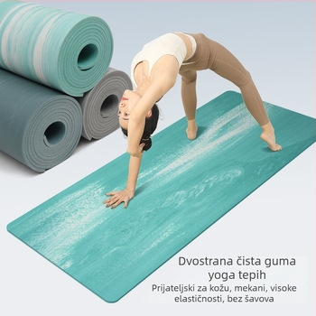Dvoslojna gumena joga prostirka, protuklizna, otporna na trošenje, debljina 5 mm