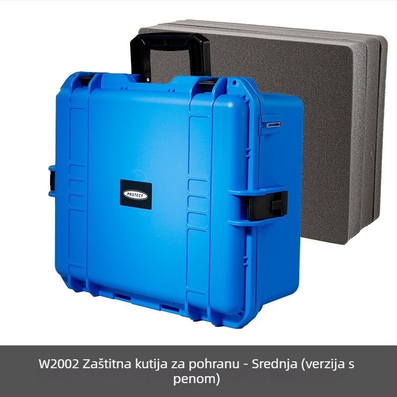 ABS plastična kutija za alat s velikim kapacitetom, vodootporna i otporna na prašinu, zaštitna kutija za precizne instrumente