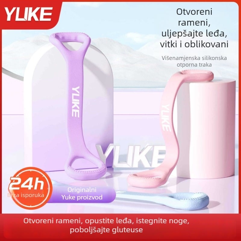 Silikonski otporni pojas u obliku osam za fitness, oblikovanje tijela