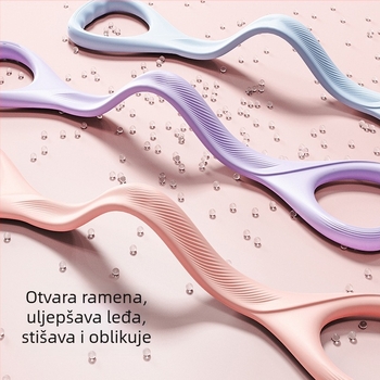 Joga traka za otpor s 8-oblikim napinjačem, materijal Tpes, za oblikovanje ruku i otvaranje ramena