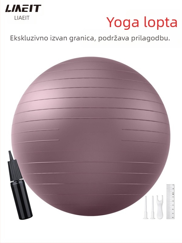 LMEIT joga lopta - PVC napuhivačka, prilagodljiva fitness lopta za ravnotežu (težina 1.0–1.4 kg)