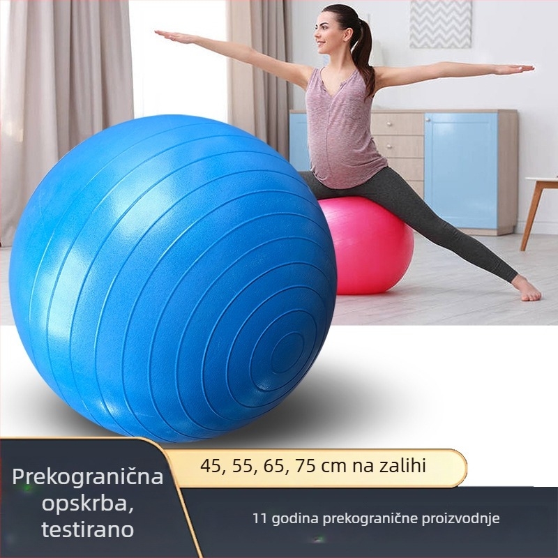 Debela otporna joga lopta za fitness – za odrasle, trudnice i balans poslije poroda; pogodna i za djecu