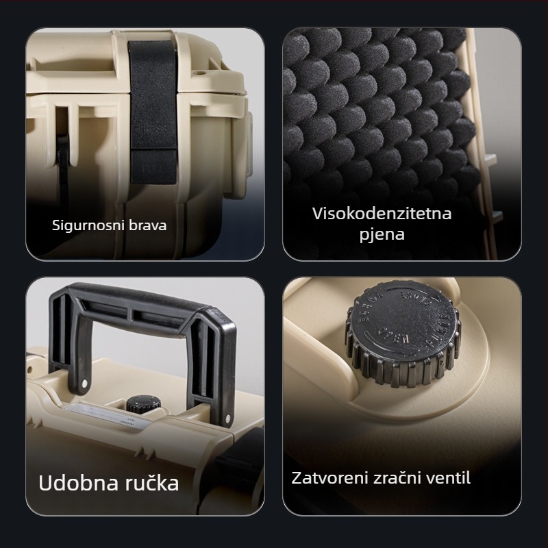 Plastična kutija za alat – zaštitna kutija iz serije Tool Protection Box, za pohranu alata, hardvera, vozila i instrumenata