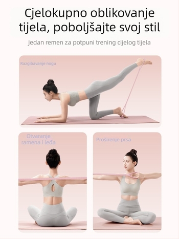 ADKING 8-oblik napinjač za leđa — mekano ljepilo, unisex, kućna joga i fitness