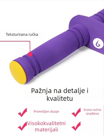 Pedalna traka otpora za sit-upse i abdominalne vježbe kod kuće, materijal nbr+tpe, 48 specifikacija, za odrasle