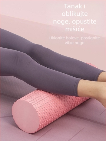 Čvrsti valjak od pjene za početnike – EVA, Yoga Cat, masaža nogu, joga i fitness, opuštanje mišića