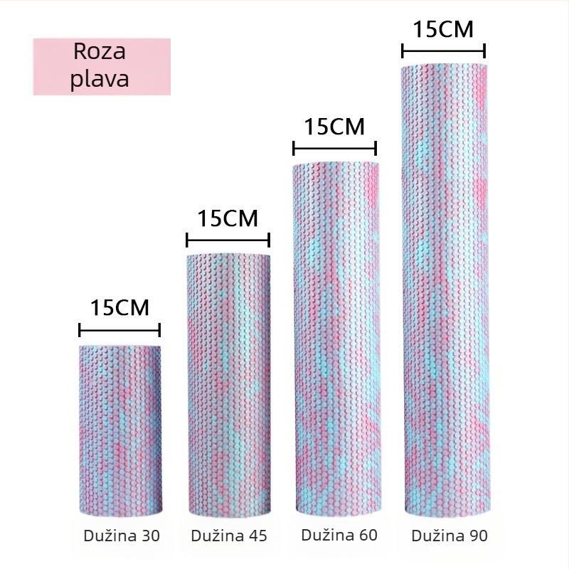 Čvrsti valjak od pjene za početnike – EVA, Yoga Cat, masaža nogu, joga i fitness, opuštanje mišića
