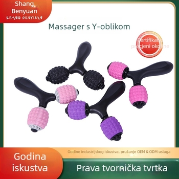Y-oblik masažna štapa za opuštanje mišića, masaža cijelog tijela, pjenasti valjak za jogu i fitness