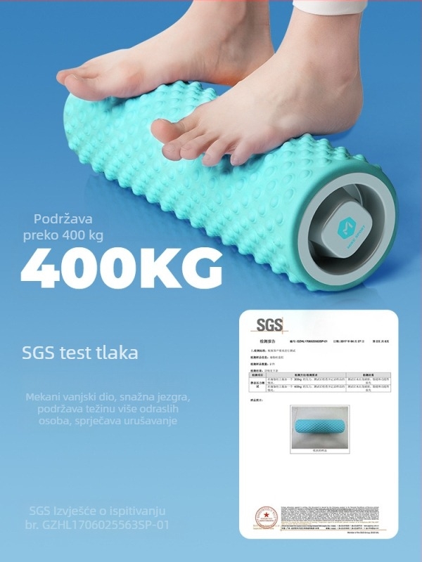 Držač od pjenastog valjka za opuštanje mišića, masaža listova, joga oprema, valjak za noge, fitness mace