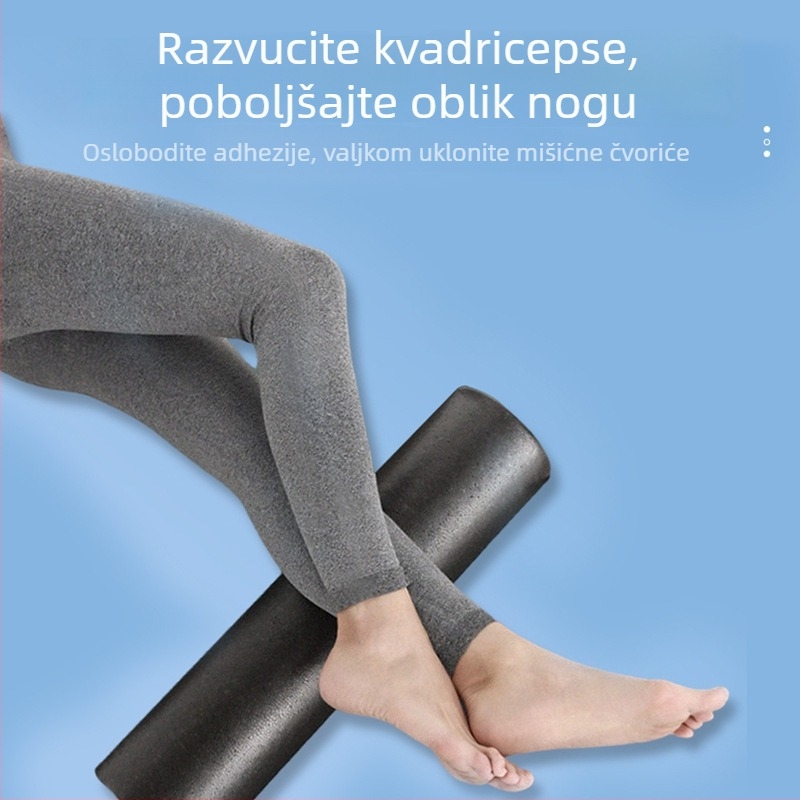 Pjenasti valjak za opuštanje mišića i jogu – čvrsta glatka površina, materijal: EPP, brend Yun gong