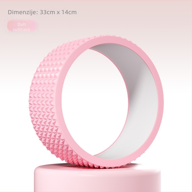 Kotač za jogu za početnike – otvaranje leđa, backbend, Pilates krug, joga prsten; Materijali: unutarnja PP, vanjski EVA