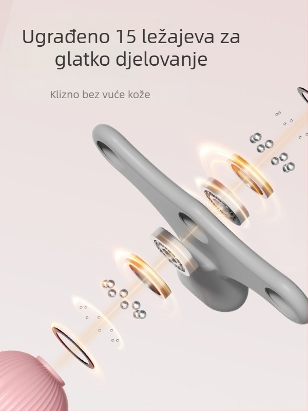 Prstenasti masažer za nogu, kompaktni ručni masažer s 6 kotačića za kućnu jogu i opuštanje (PP materijal, 250 g)