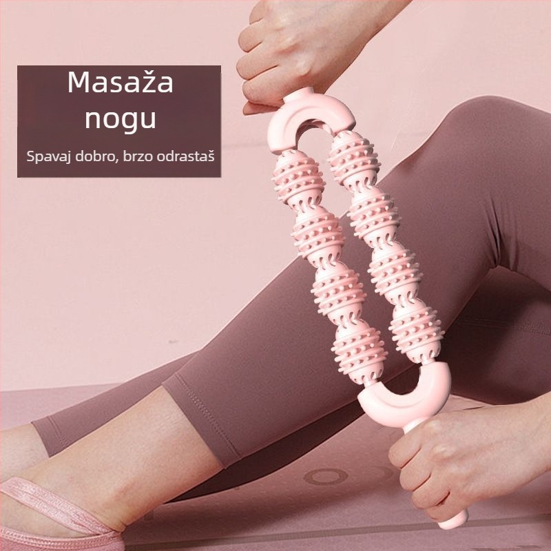 8-kolni joga masažni štap za odrasle i djecu – relaksacija mišića, suzbijanje listova i terapija fascije