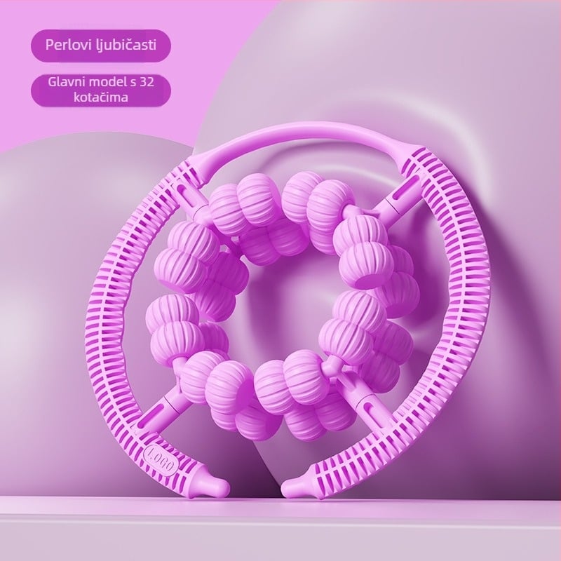 Uredaj za mršavljenje nogu – prstenasti masažni valjak za list, 32 kotača, ABS, QT