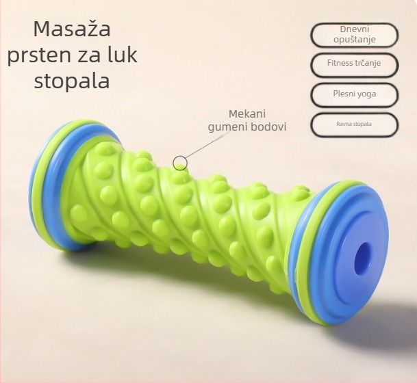 Masažni valjak za plantarnu fasciju i mišiće nogu – trening lukova, joga i fitness | Lead party