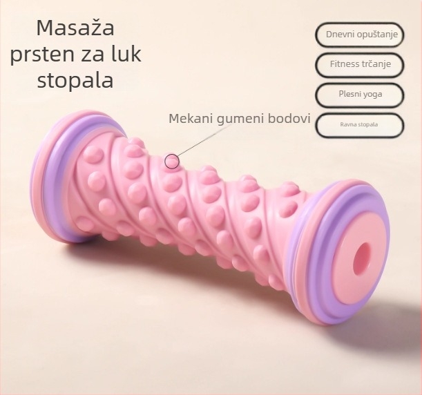 Masažni valjak za plantarnu fasciju i mišiće nogu – trening lukova, joga i fitness | Lead party