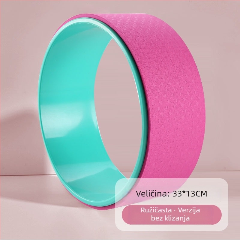 Joga kotač za povratni zavoj, prošireni dizajn, materijal: TPE+PP, marka: Zhu Yang