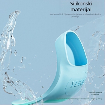 Silicone kratke peraje za plivanje za odrasle i djecu – trening peraje za slobodni stil, kućna upotreba