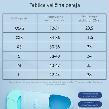 Silicone kratke peraje za plivanje za odrasle i djecu – trening peraje za slobodni stil, kućna upotreba