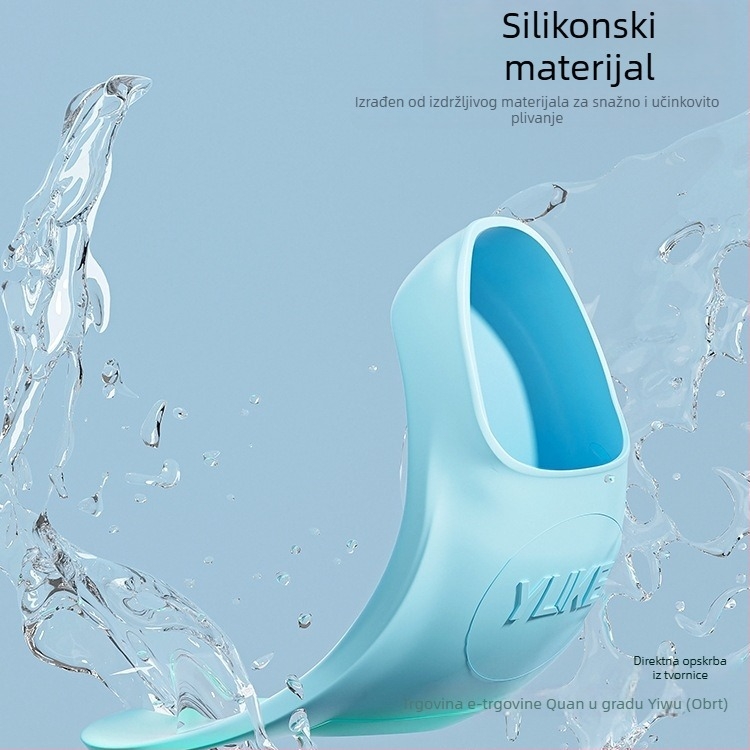 Silicone kratke peraje za plivanje za odrasle i djecu – trening peraje za slobodni stil, kućna upotreba