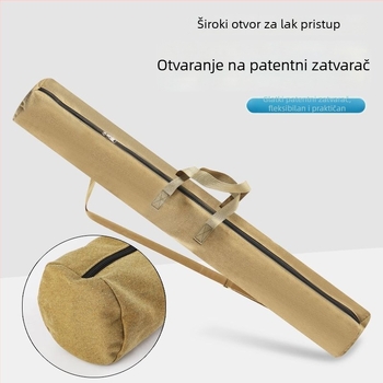 Platnena torba za ribolovnu opremu, pretinac za štapove i ribu, izdržljiva i ojačana konstrukcija