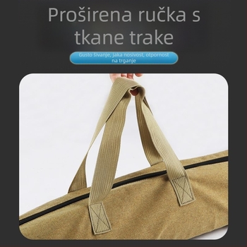 Platnena torba za ribolovnu opremu, pretinac za štapove i ribu, izdržljiva i ojačana konstrukcija