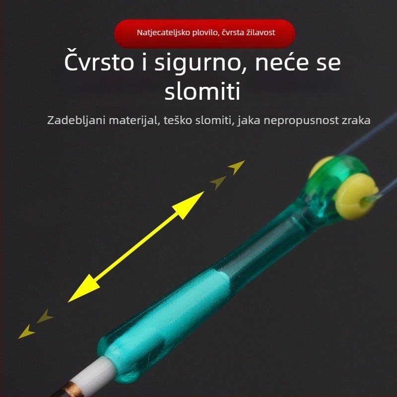 Silikonsko držalo s dvostrukim jezgrom za plutanje ribolov – u kutiji