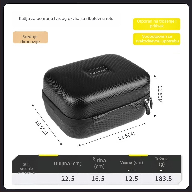 Ambusher EVA vodootporna tvrda torbica za skladištenje role za morski ribolov – pohranjuje mamce, najlone i role