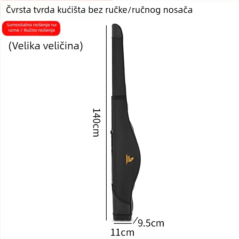 Kaisen torba za štapove s tvrdom kućištem, naramenica, najlon materijal, vodootporna