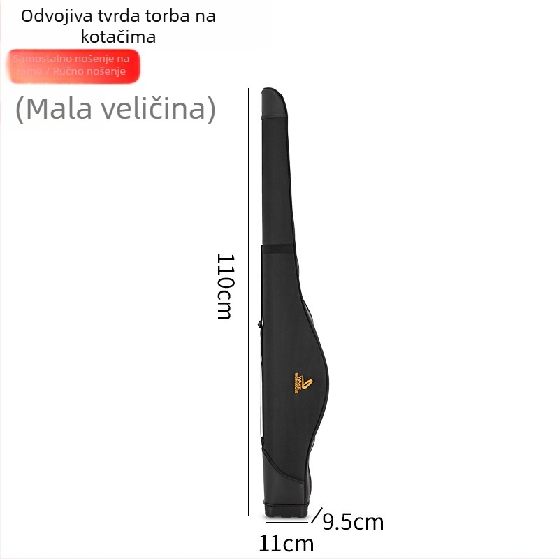 Kaisen torba za štapove s tvrdom kućištem, naramenica, najlon materijal, vodootporna