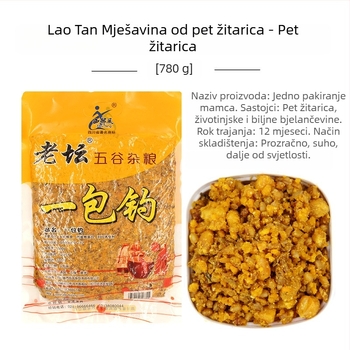 Western Style granule za ribolov – 1 paket; Sastojci: kukurica, pšenica; Za šarane i druge šaranske vrste