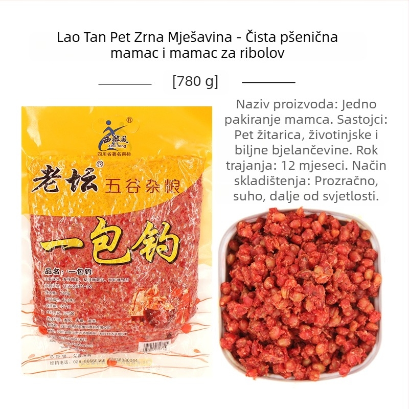 Western Style granule za ribolov – 1 paket; Sastojci: kukurica, pšenica; Za šarane i druge šaranske vrste