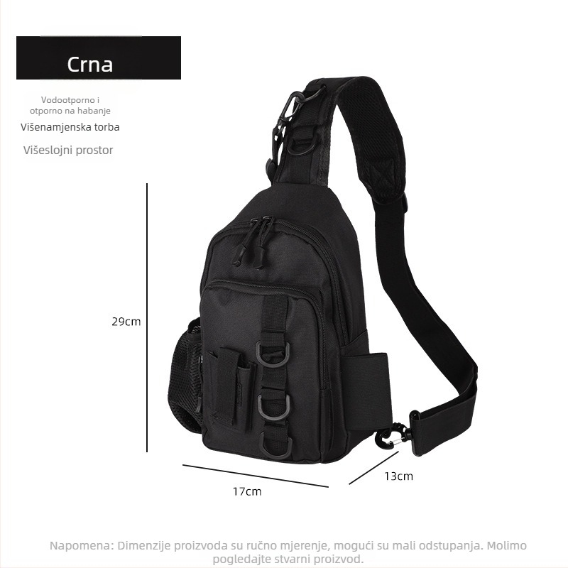 Ribolovna torba preko ramena, velika kapaciteta, Oxford platno, vodootporna, za pohranu mamaca