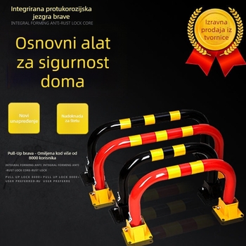 Prilagođeni garažni blokator s čeličnom U-obliku zaštitnom ogradom protiv sudara i reflektirajućim sigurnosnim blokatorom za parkirno mjesto, uključuje dodatnu opremu