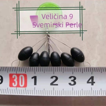 6 kom gumene space beans za ribolov, u ovalnom obliku