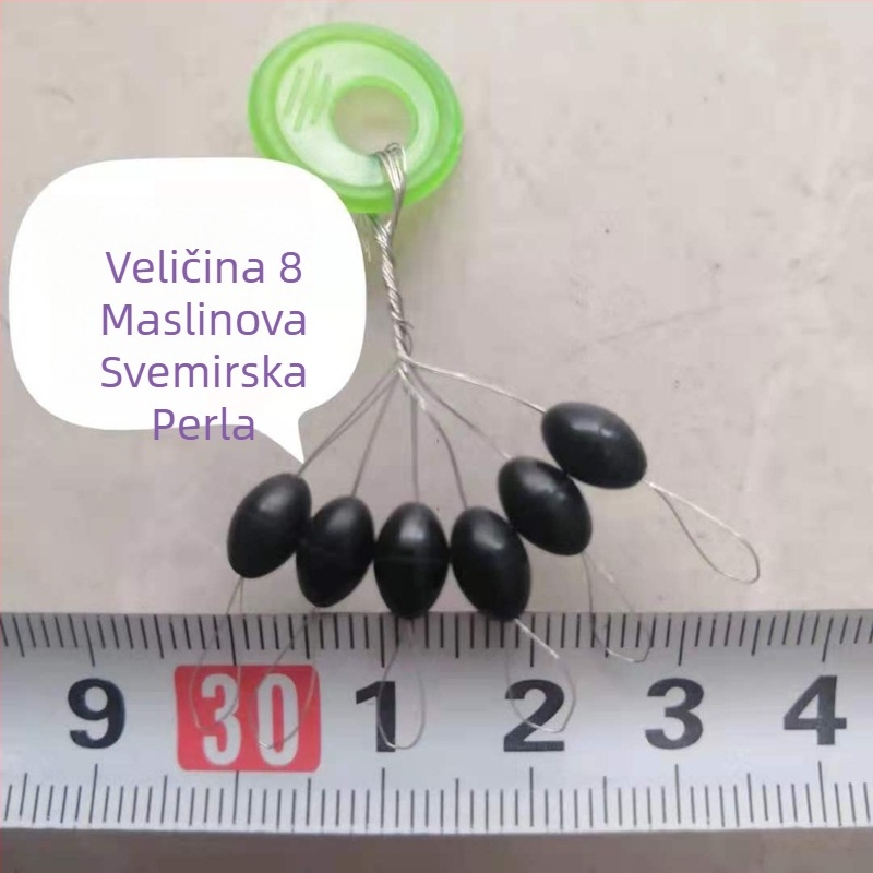 6 kom gumene space beans za ribolov, u ovalnom obliku
